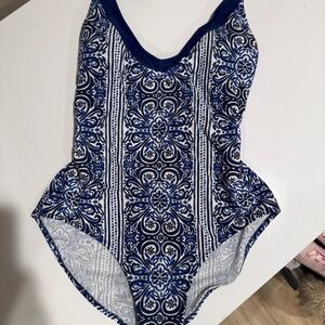 Corset Style One Piece Bathing Suit